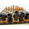 set di scacchi in pelle
